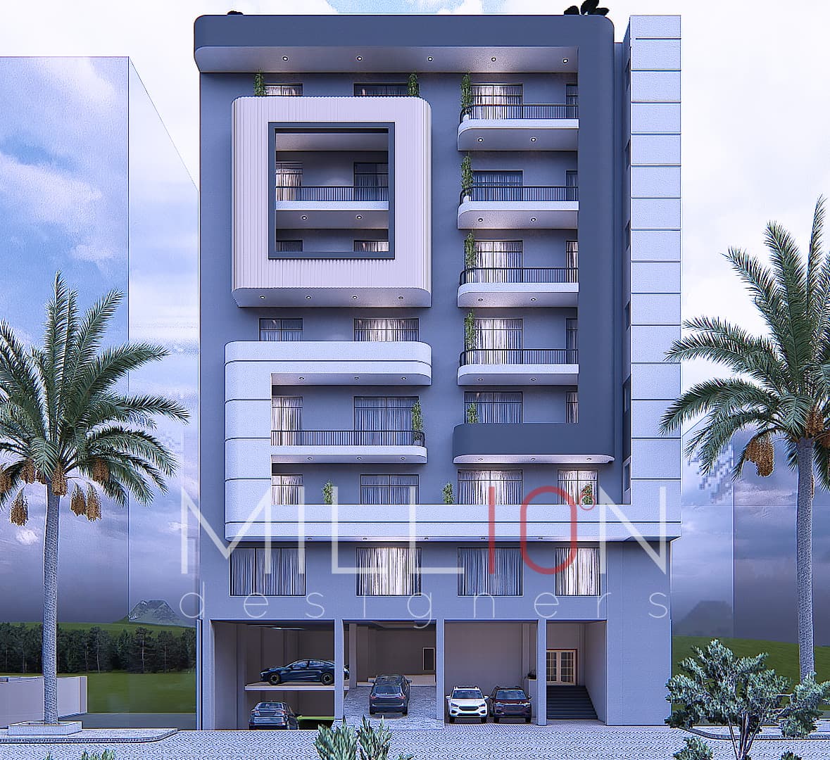 B+G+7 Apartment 600 sq.m Ayat