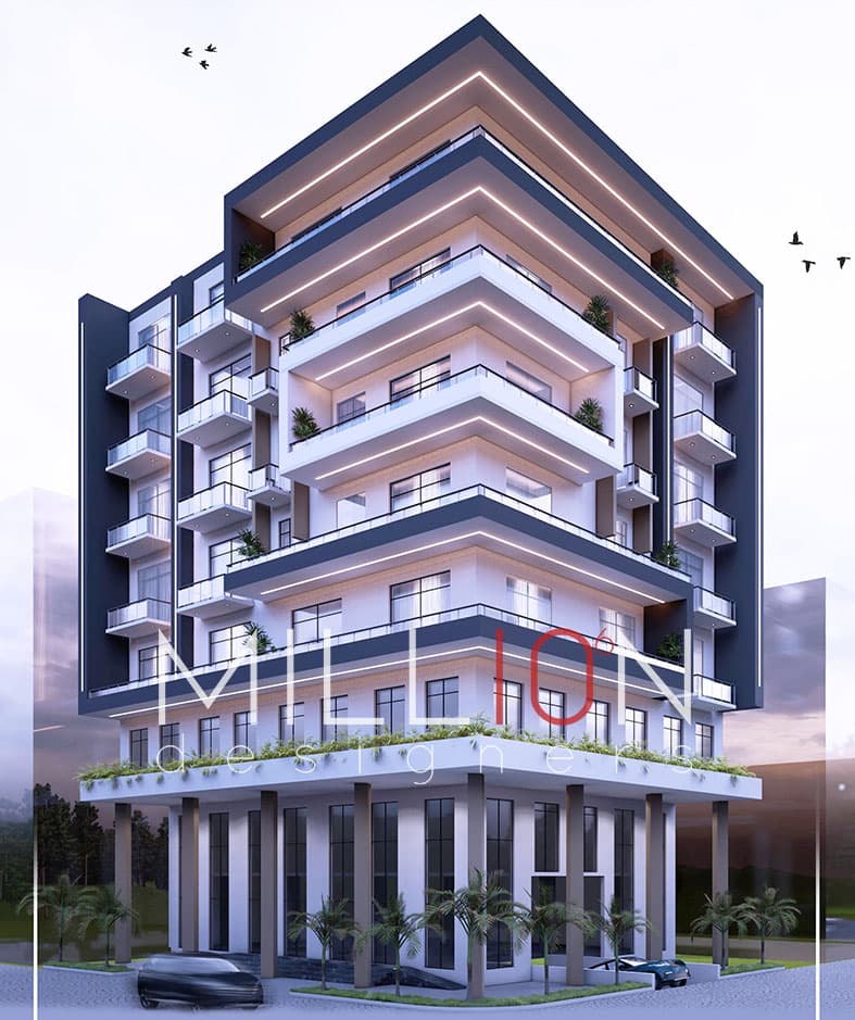 G+7 Apartment 650 sq.m Kibr Demena