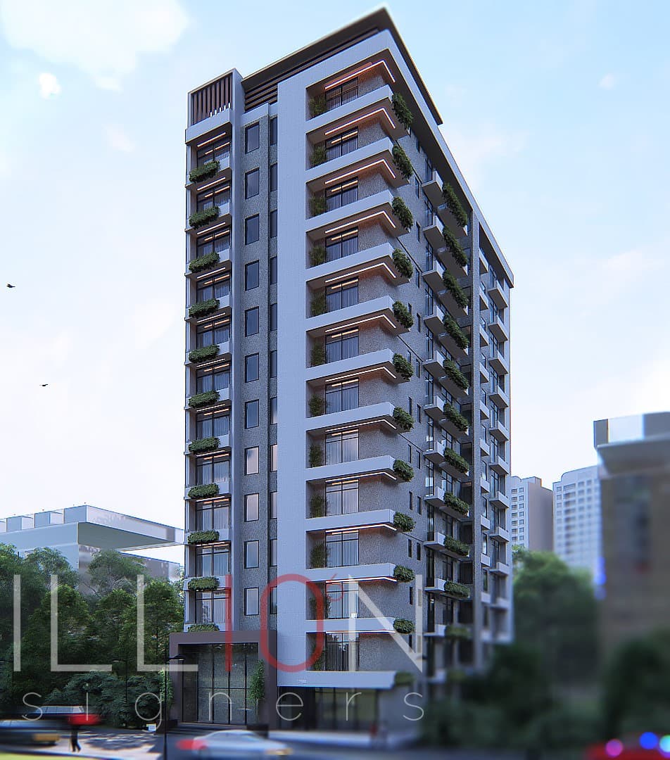 2B+G+12+T Apartment 750 sq.m Gotera