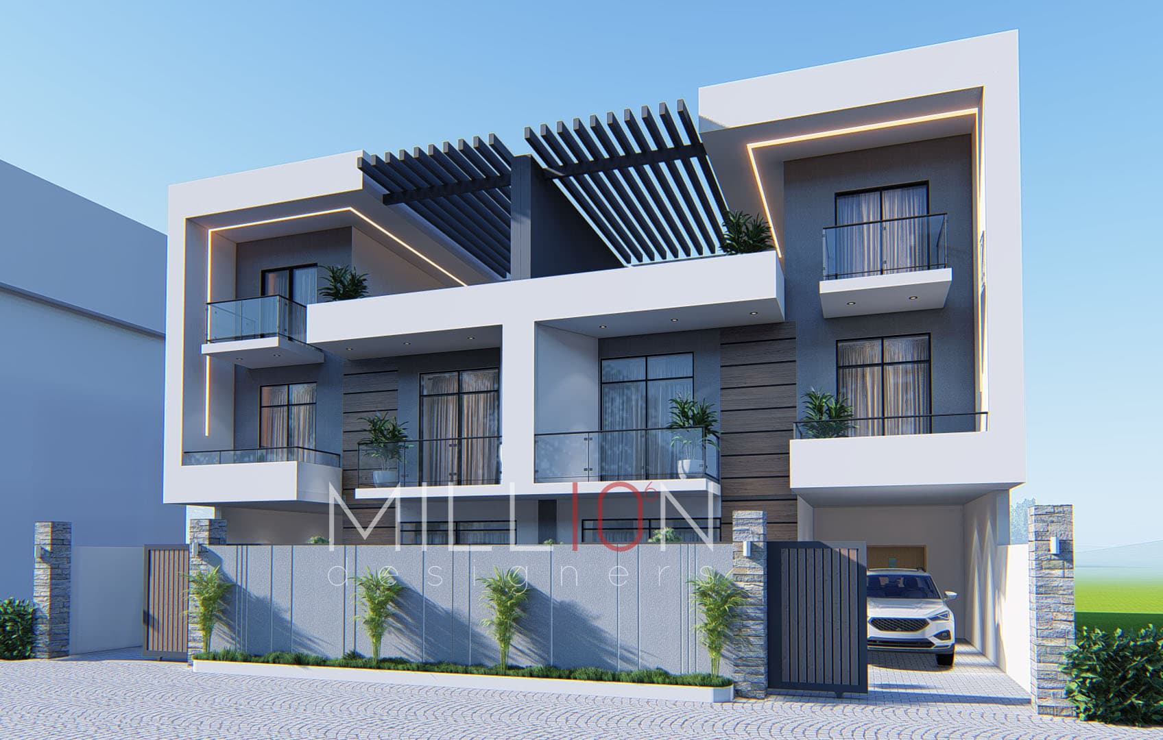 G+1+T Twin Residence 140 sq.m Tafo